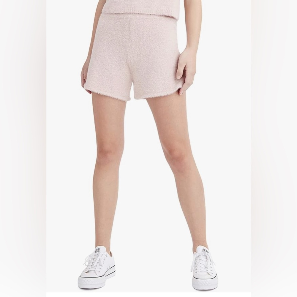 BCBGeneration 1UX5S02 English rose High Waist Pink Knit Shorts NWT